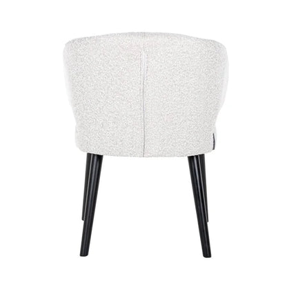 Stol Indigo vit bouclé