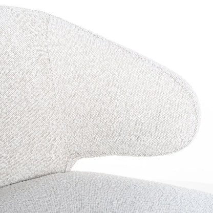 Stol Indigo vit bouclé