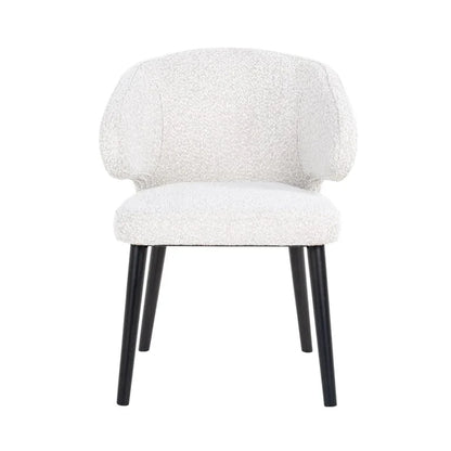 Stol Indigo vit bouclé