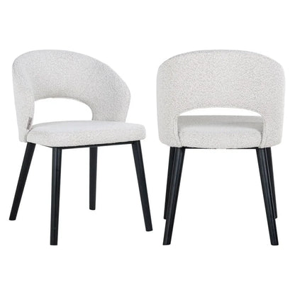 Stol Savoy Vit Bouclé