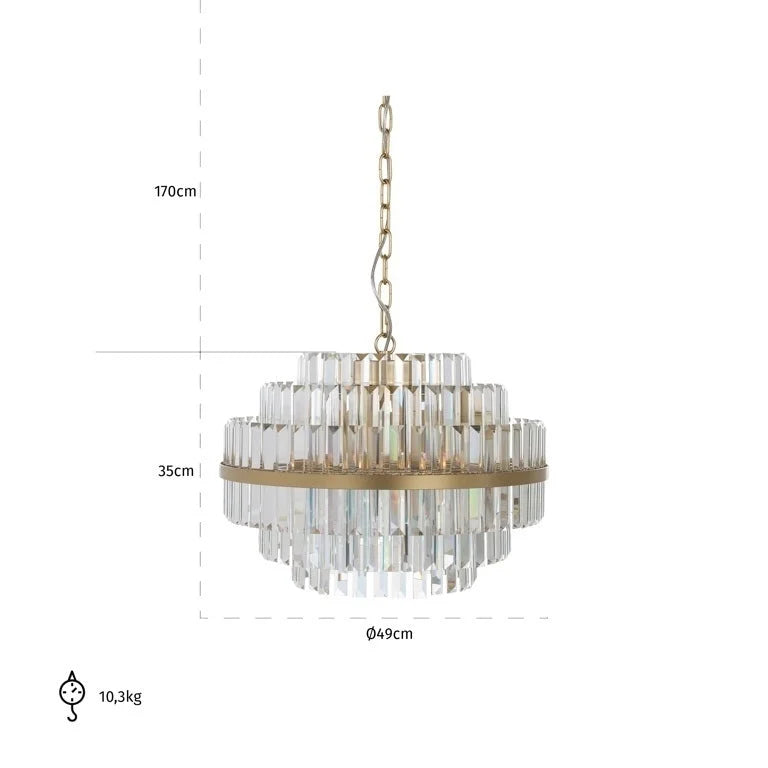 Taklampa Desire (Guld)