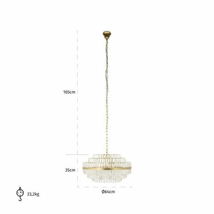 Taklampa Desire medium (Guld)