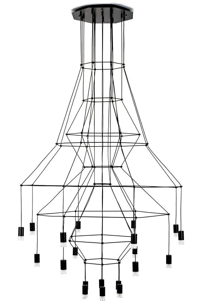 Taklampa - FLUSSO 20, svart