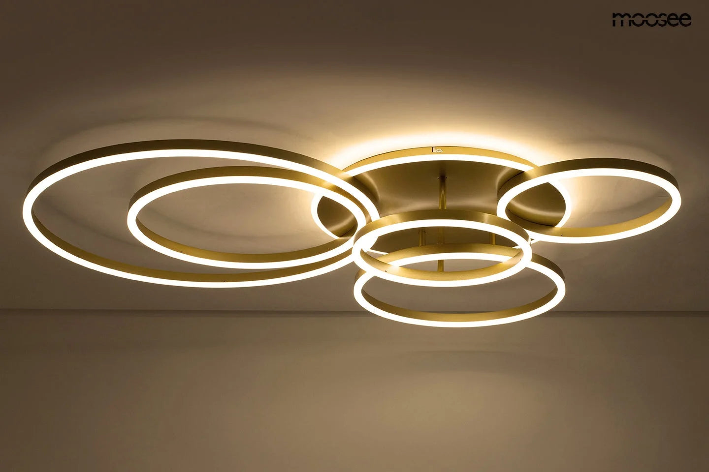 Taklampa Plafond RINGS 6 GULD