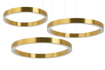 Taklampa - RING 80 + 80 + 100, guld