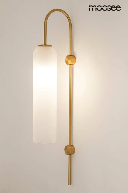 Vägglampa MOOSEE - SLACK vit/guld
